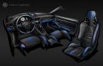 Porsche 911 Blue Electric by Carlex Design 2014 года